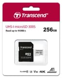 256GB Transcend 300S microSDXC UHS-I U3 V30 A1 CL10 Memory Card with SD Adapter 95MB/sec thumbnail 3