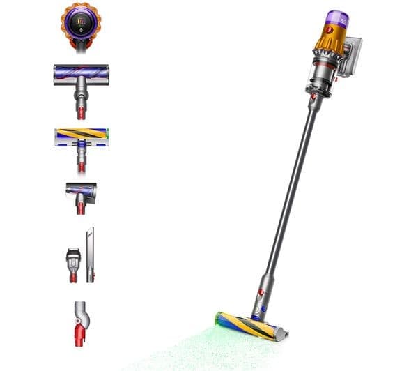 Dyson V12 Detect Slim Absolute Cordless Vacuum Nickel & Yellow - Image 1