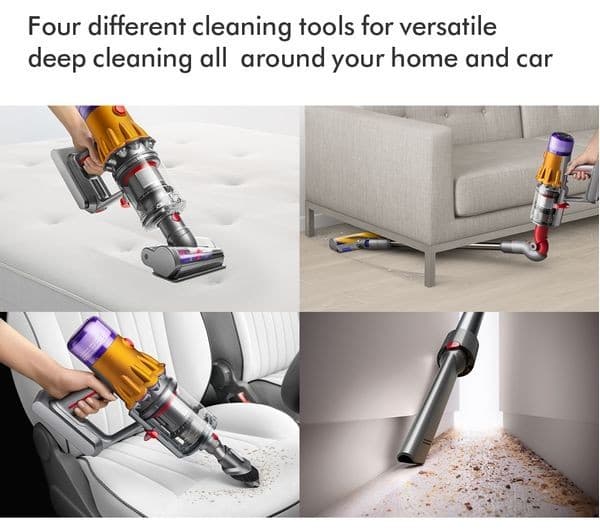 Dyson V12 Detect Slim Absolute Cordless Vacuum Nickel & Yellow - Image 2