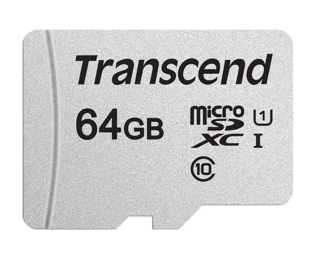 64GB Transcend 300S microSDXC UHS-I CL10 Memory Card 95MB/sec - Image 1