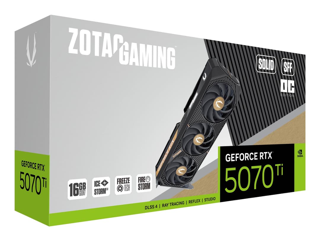 Zotac GAMING GeForce RTX 5070 Ti SOLID SFF OC NVIDIA 16 GB GDDR7 - Image 7