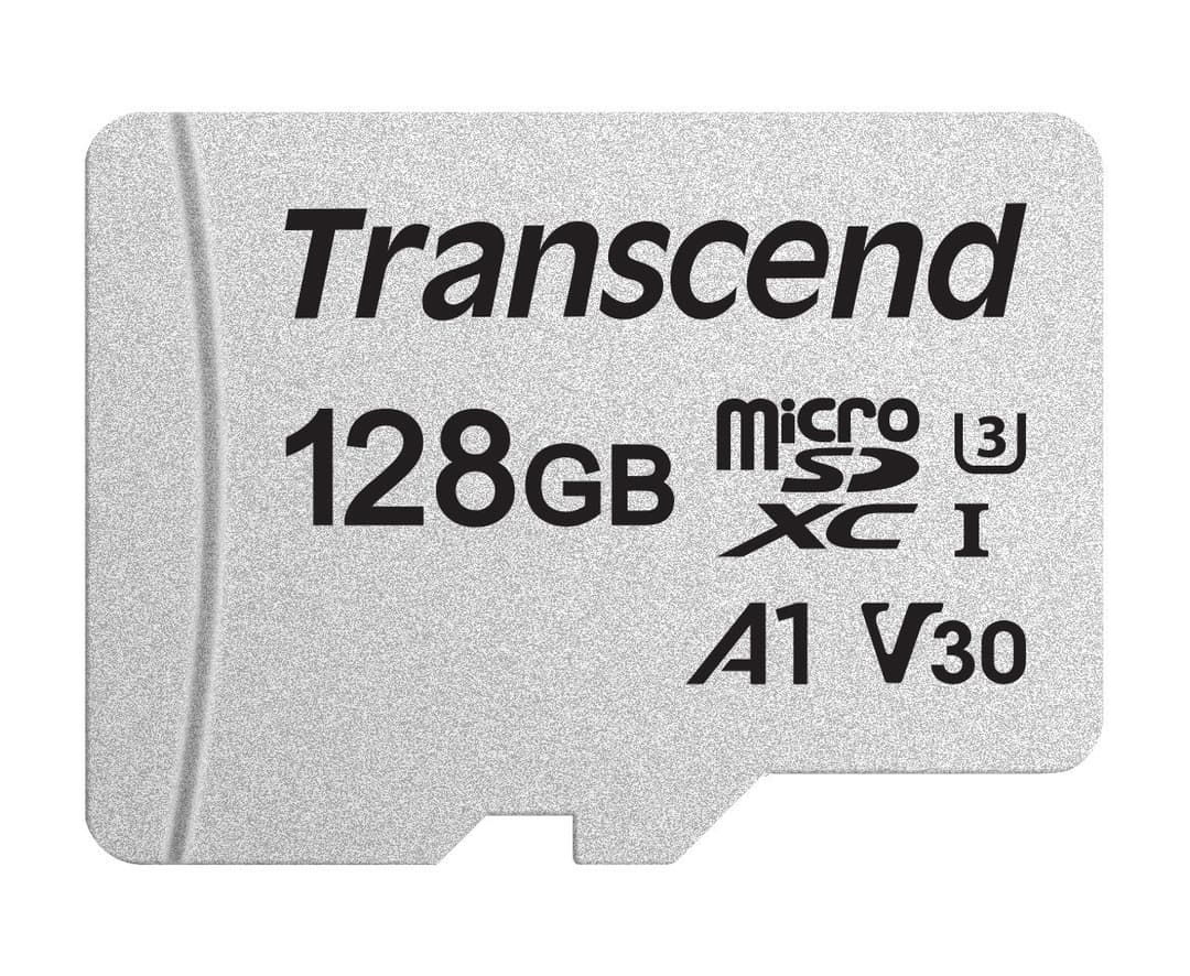 128GB Transcend 300S microSDXC UHS-I U3 V30 A1 CL10 Memory Card with SD Adapter 95MB/sec - Image 2