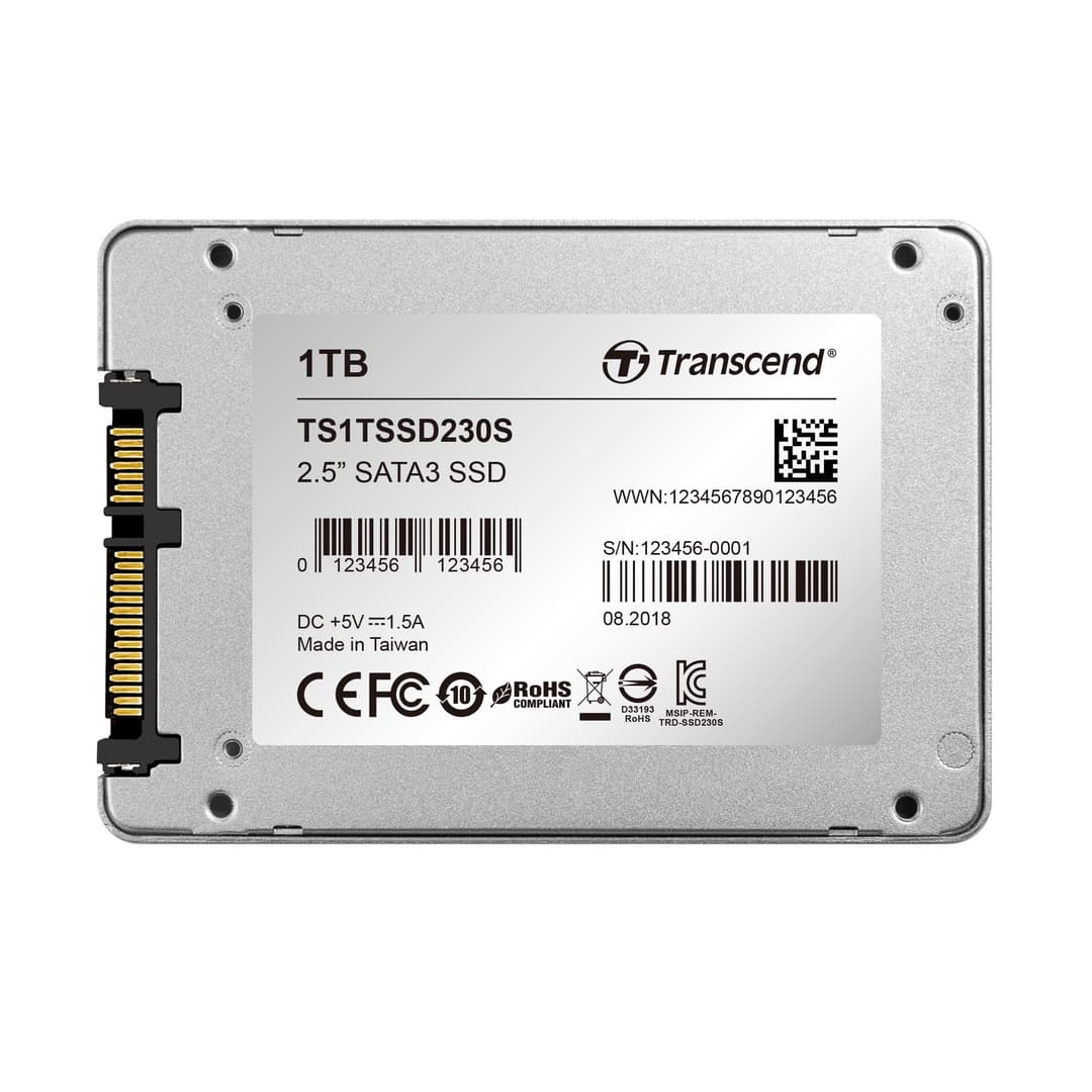 1TB Transcend SATA III 6Gb/s Solid State Drive SSD230S - Image 2