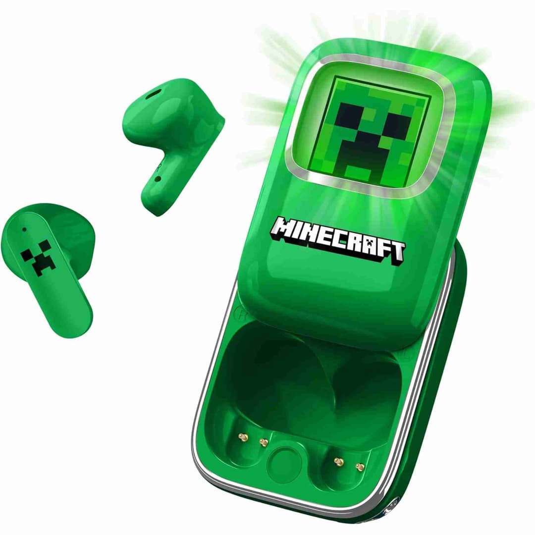 Minecraft Creeper Slide Open TWS Earphones - Image 1