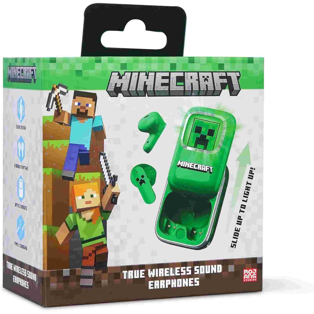 Minecraft Creeper Slide Open TWS Earphones - Image 6