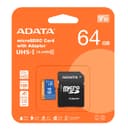 64GB AData Premier microSDXC A1 UHS-1 CL10 Memory Card w/SD adapter 100MB/sec thumbnail 3