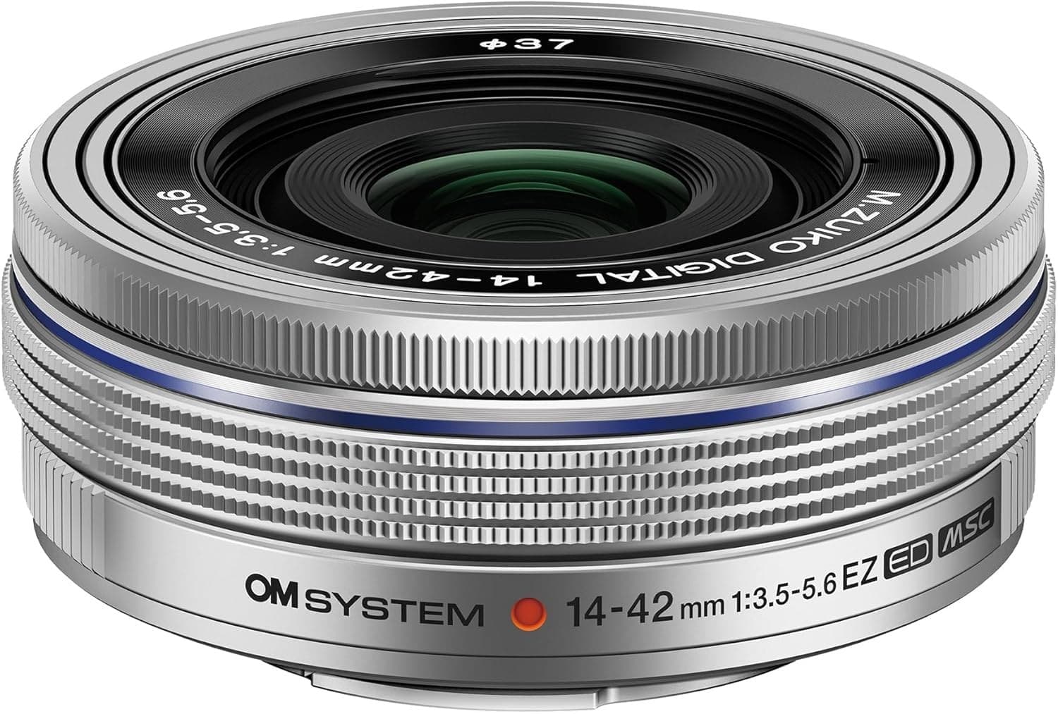 OM SYSTEM M.Zuiko Digital 14-42mm f/3.5-5.6 EZ Pancake Zoom Lens - Silver