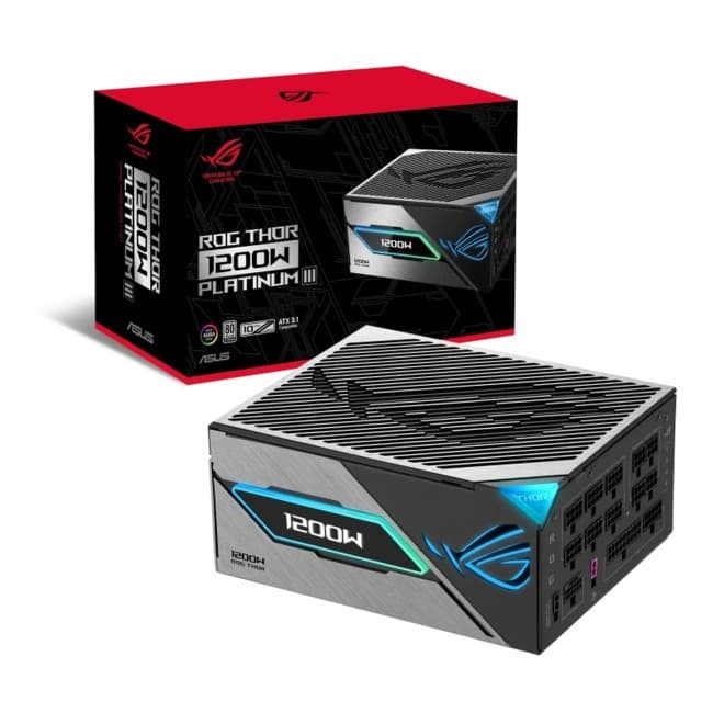 ASUS ROG THOR 1200W Platinum III ATX 3.1 80 PLUS Platinum PSU Power Supply - Image 1