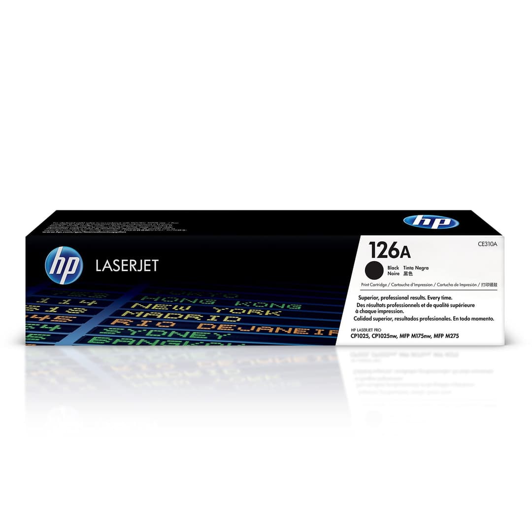 HP CE310A 126A Original LaserJet Toner Cartridge - Black - Image 1