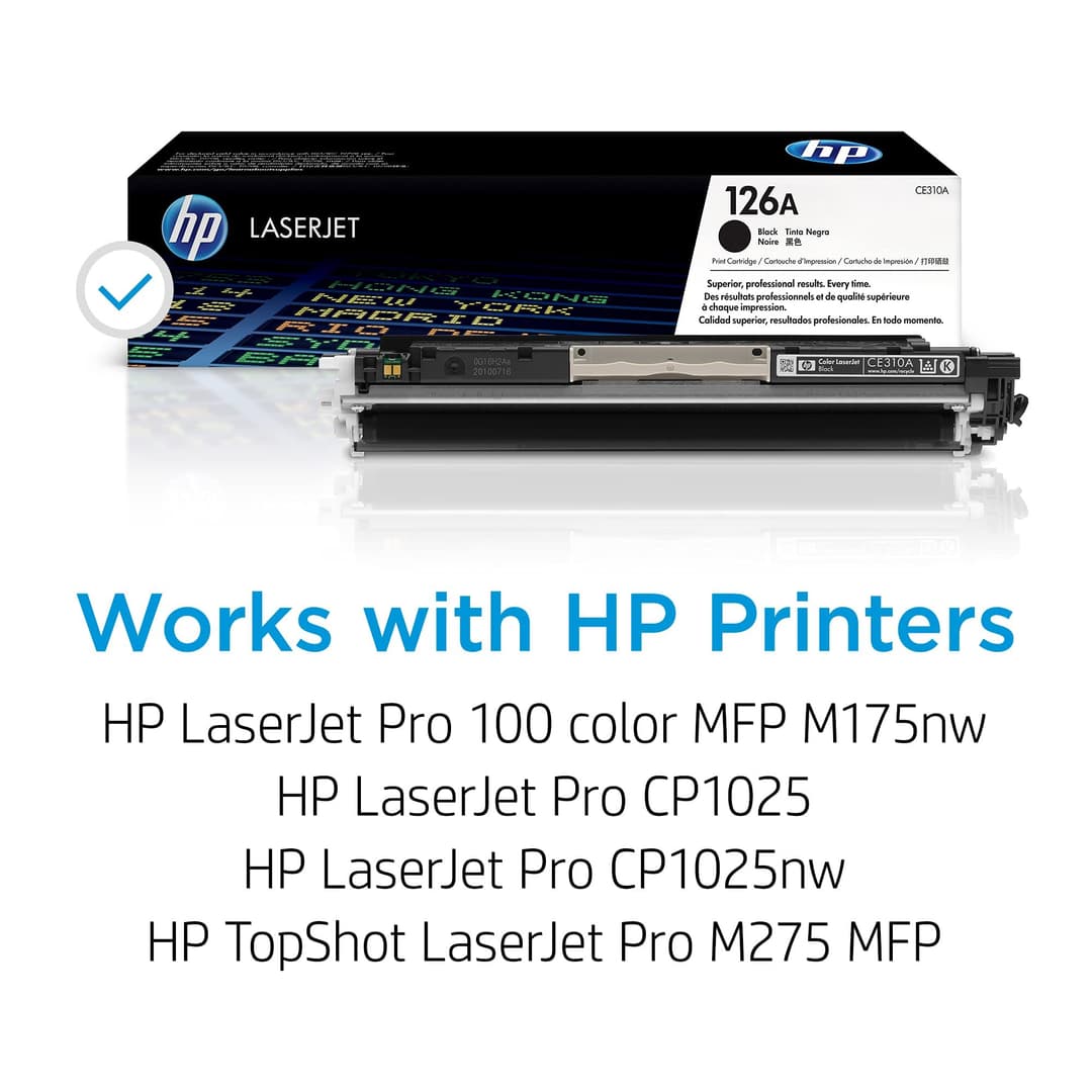 HP CE310A 126A Original LaserJet Toner Cartridge - Black - Image 2