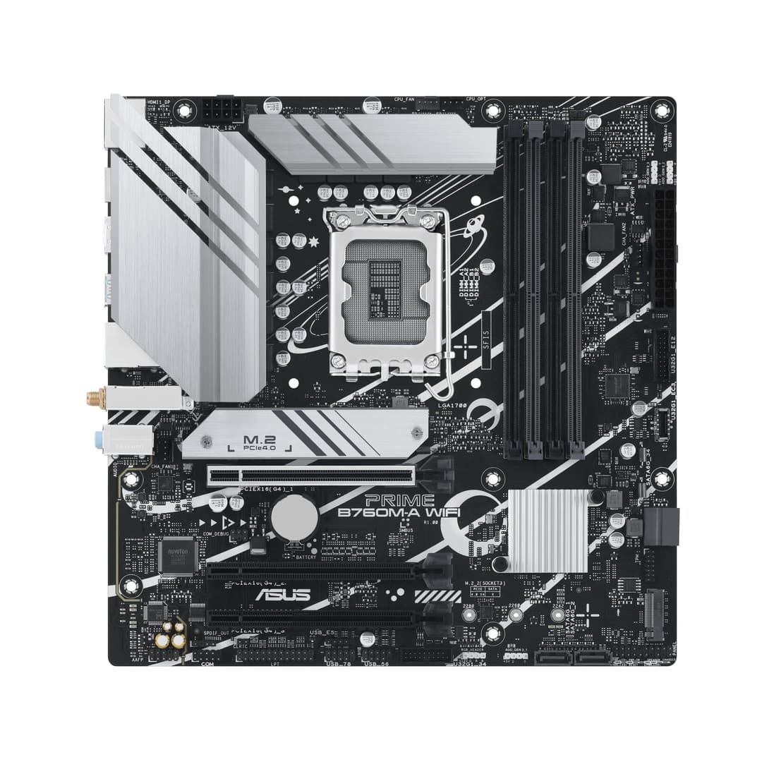ASUS PRIME B760M-A WIFI Intel B760 LGA 1700 micro ATX - Image 1