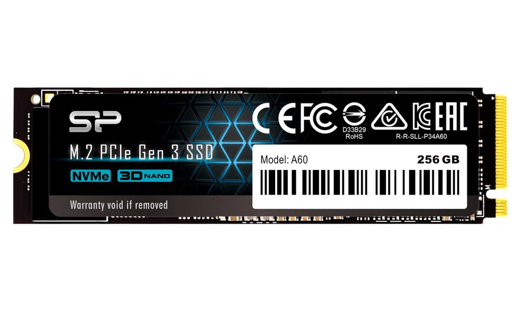 256GB Silicon Power P34A60 NVMe M.2 PCIe Gen3x4 2280 SSD Solid State Drive - Image 1