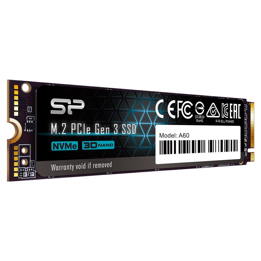 128GB Silicon Power P34A60 M.2 PCIe Gen 3x4 NVMe SSD