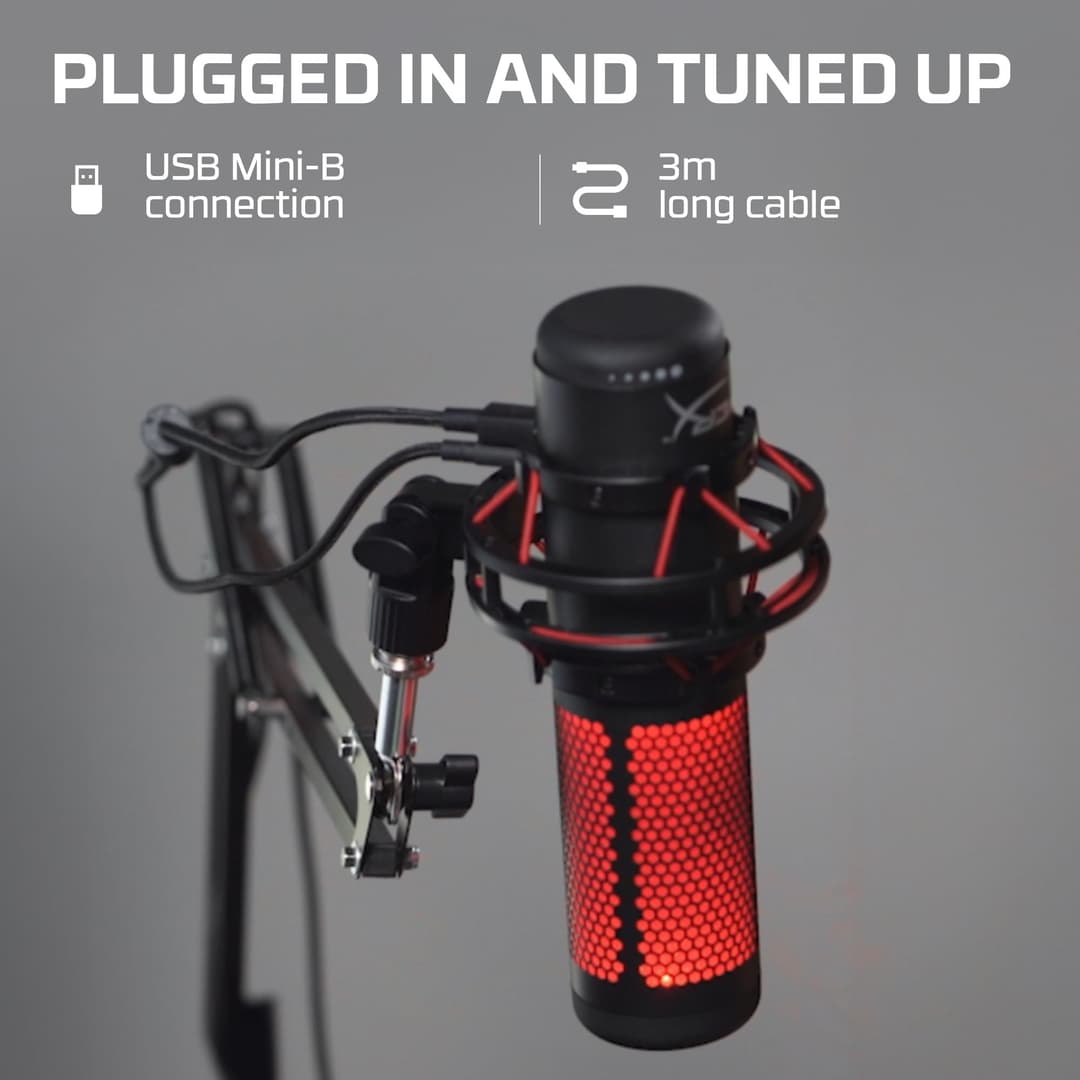 HyperX QuadCast Standalone Microphone - Black - Image 2