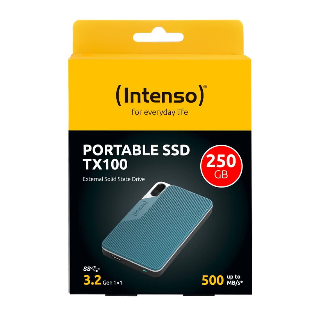 Intenso Lesen/Schreiben bis zu 500 MB/s/250GB Blue, Grey - Image 2