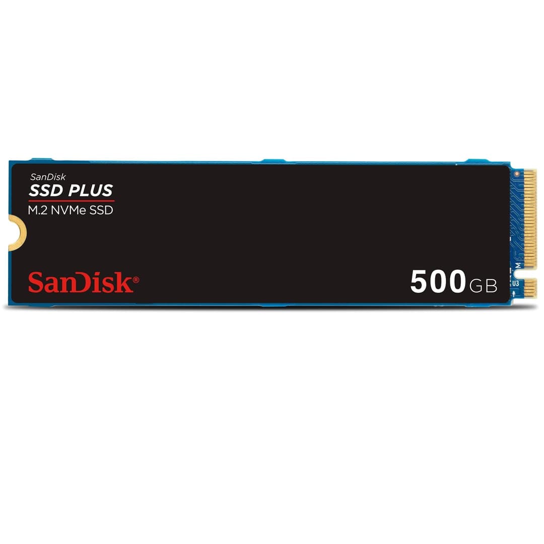 SanDisk SSD Plus 500GB 2.5" SATA Internal SSD - Black - Image 1