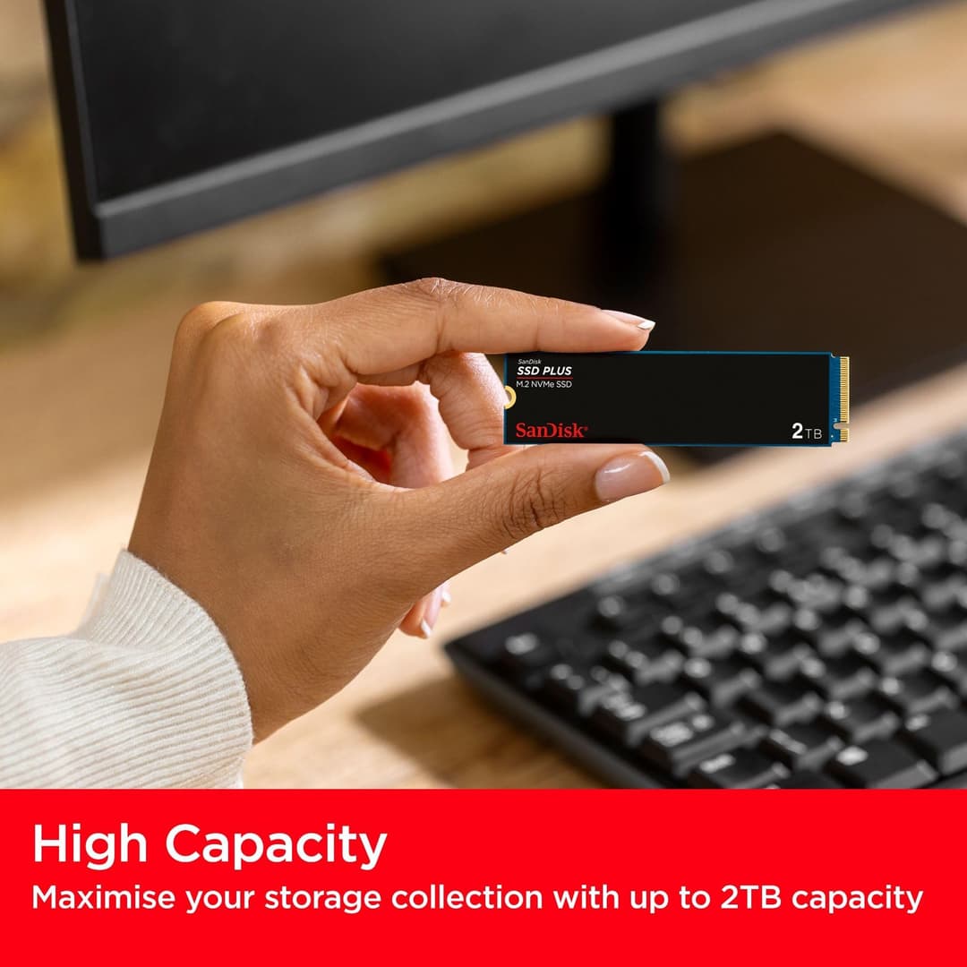 SanDisk SSD Plus 500GB 2.5" SATA Internal SSD - Black - Image 7