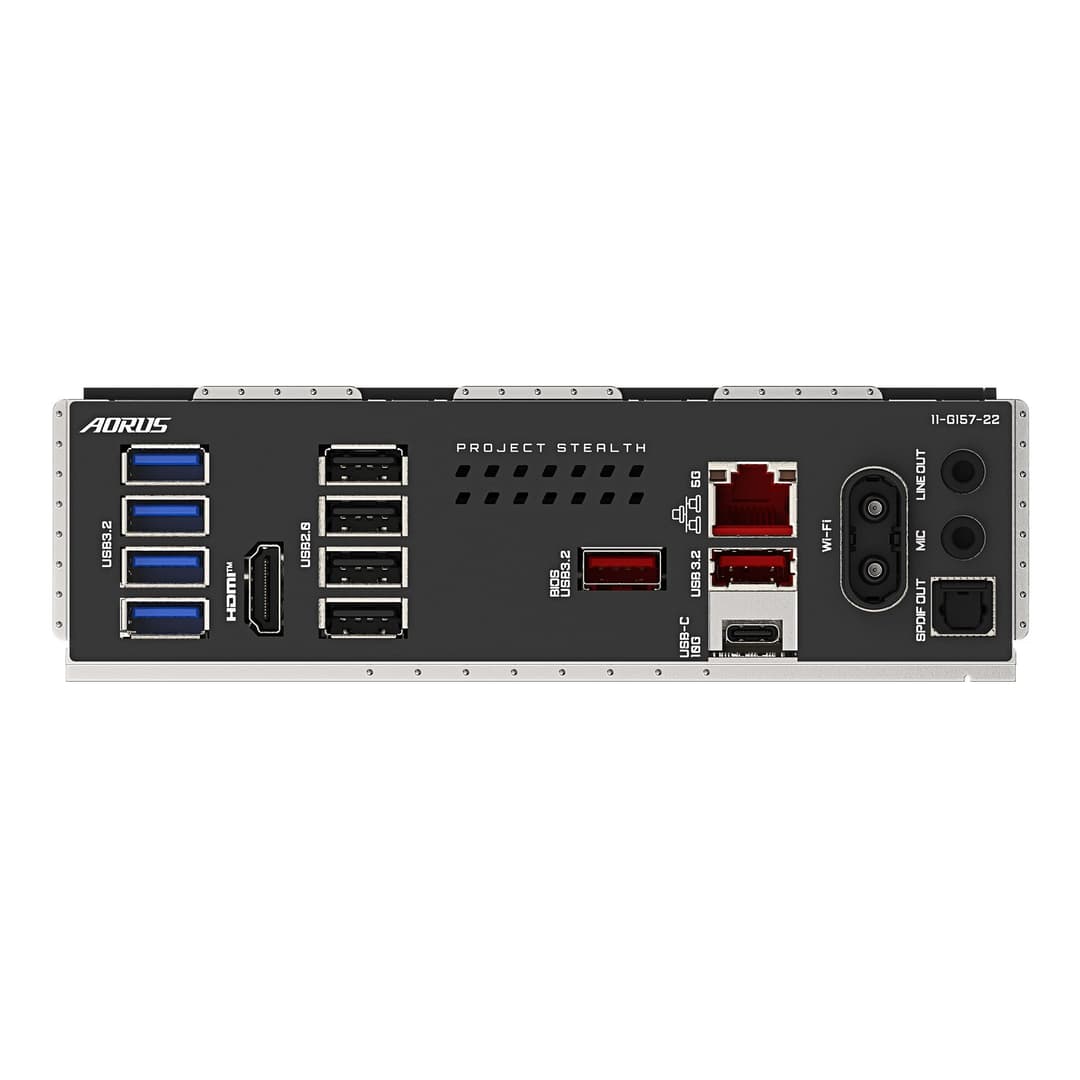 GIGABYTE B850 AORUS STEALTH Motherboard - AMD Ryzen 9000 Series CPUs, 14+2+2 Phases Digital VRM, up to 8200MHz DDR5 (OC), 2xPCIe 5.0 + 2xPCIe 4.0 M.2, WIFI 7, 5 GbE LAN, USB 3.2 Gen 2 - Image 6