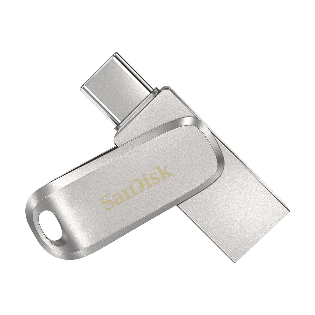 SanDisk Ultra Dual Drive Luxe USB flash drive 32 GB USB Type-A / USB Type-C 3.2 Gen 1 (3.1 Gen 1) Stainless steel - Image 1
