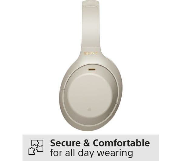 Sony WH-1000XM4 Noise Cancelling Headphones Silver - Image 3