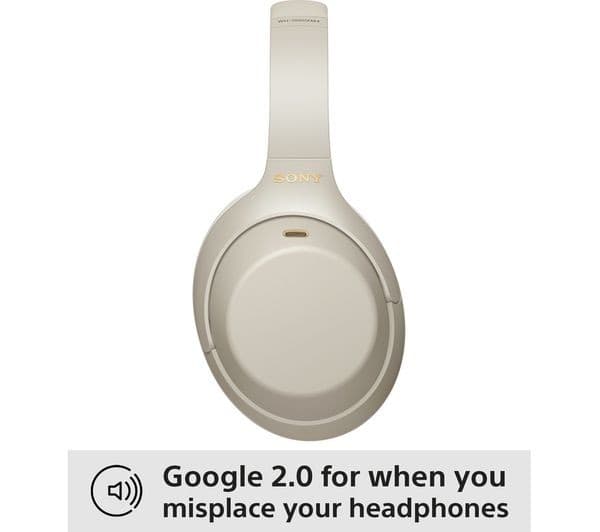 Sony WH-1000XM4 Noise Cancelling Headphones Silver - Image 4