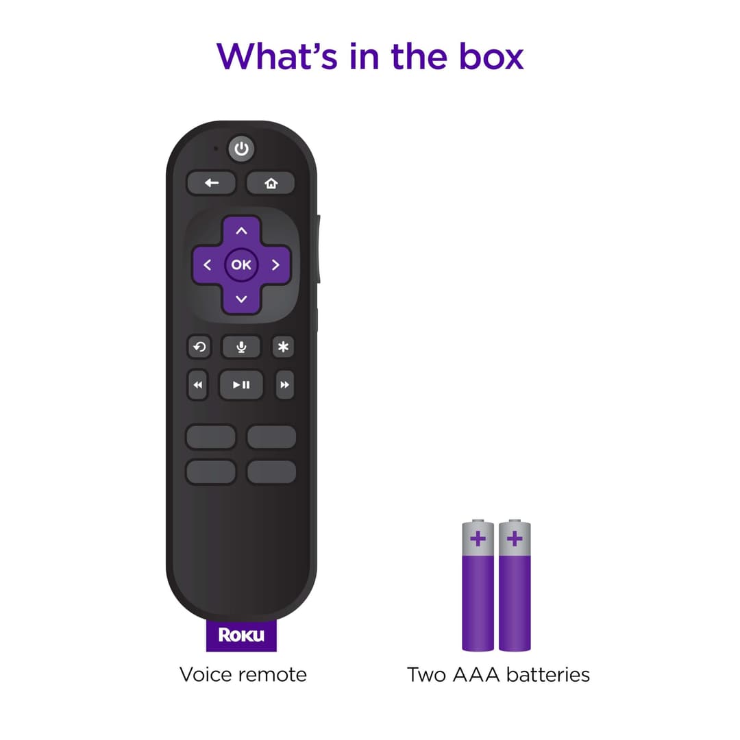 Roku Voice Remote (Official Manufacturer Product) for Roku Players, Roku Audio, and Roku TV - Black - Image 4