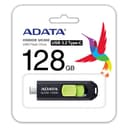 128GB AData USB3.2 UC300 Type-C USB Flash Drive Black/Green thumbnail 3