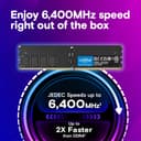 Crucial CT32G64C52CU5 memory module 32 GB 1 x 32 GB DDR5 6400 MT/s 288-pin DIMM thumbnail 2