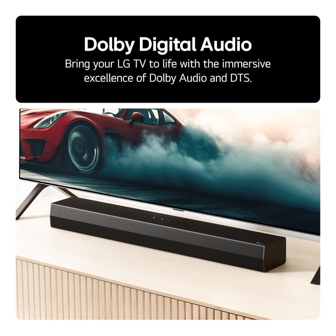LG US20A Smart Soundbar with 2.0 Channel - Black - Image 7