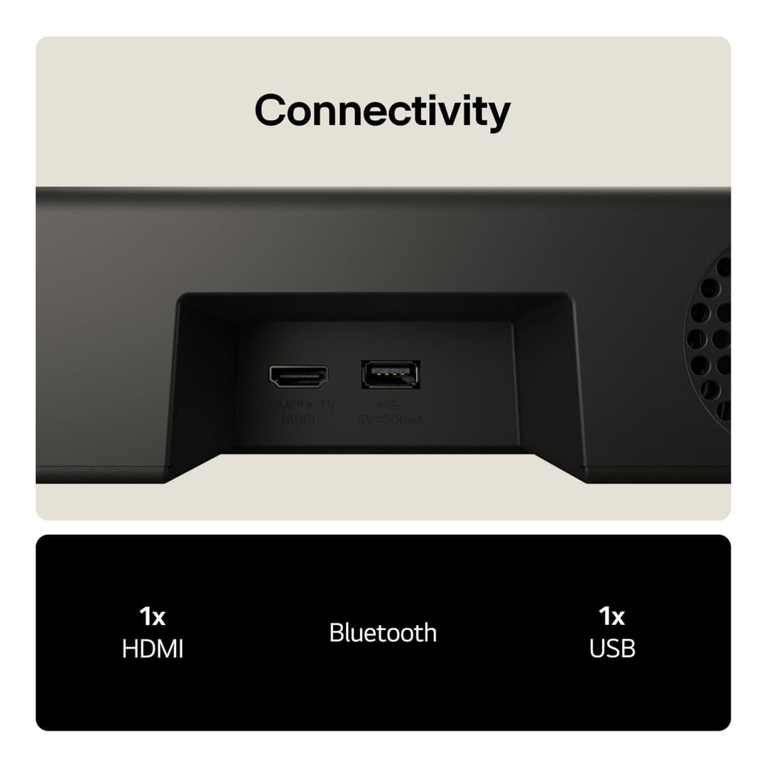 LG US20A Smart Soundbar with 2.0 Channel - Black - Image 8