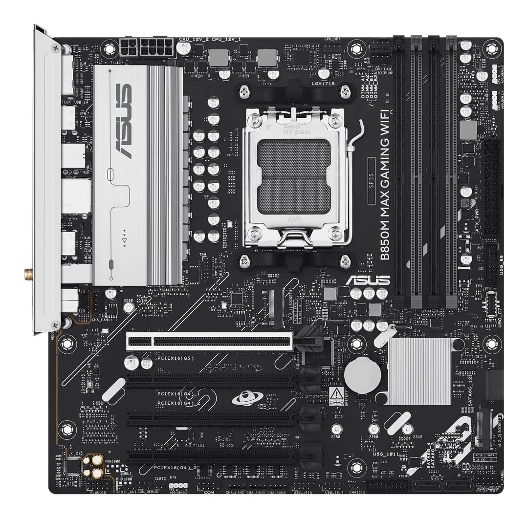 ASUS B850M MAX GAMING WIFI AMD B850 Socket AM5 micro ATX - Image 2