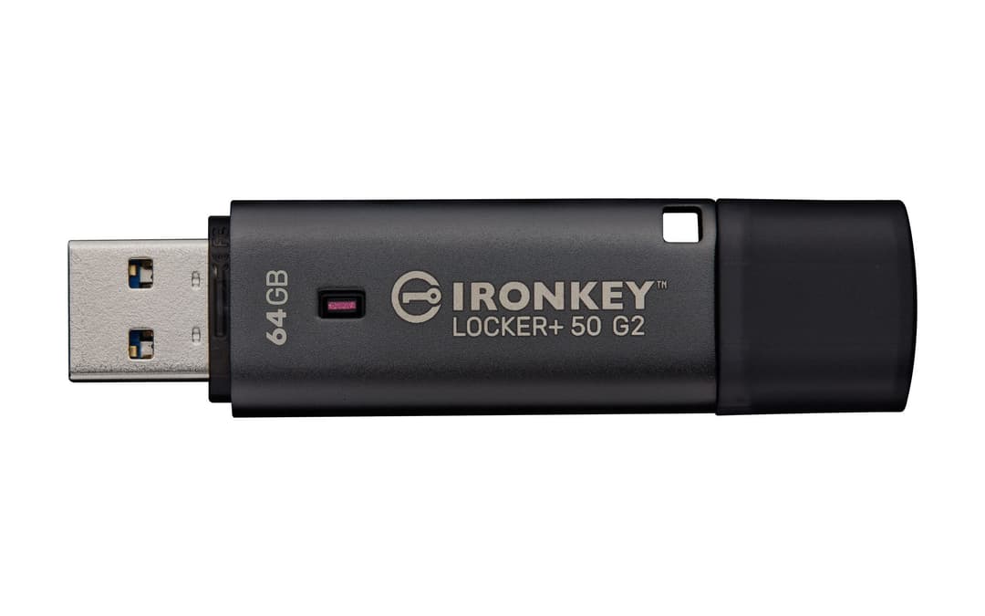 Kingston Technology IronKey 64GB Locker Plus 50 G2, FIPS 197, AES-256 - Image 2