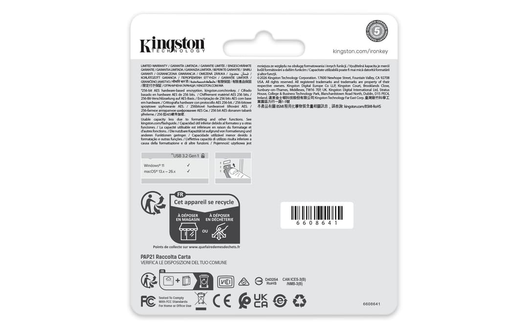 Kingston Technology IronKey 64GB Locker Plus 50 G2, FIPS 197, AES-256 - Image 5