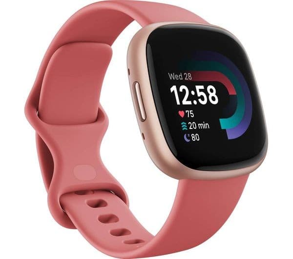 Fitbit Versa 4 Smartwatch Pink Sand - Image 1
