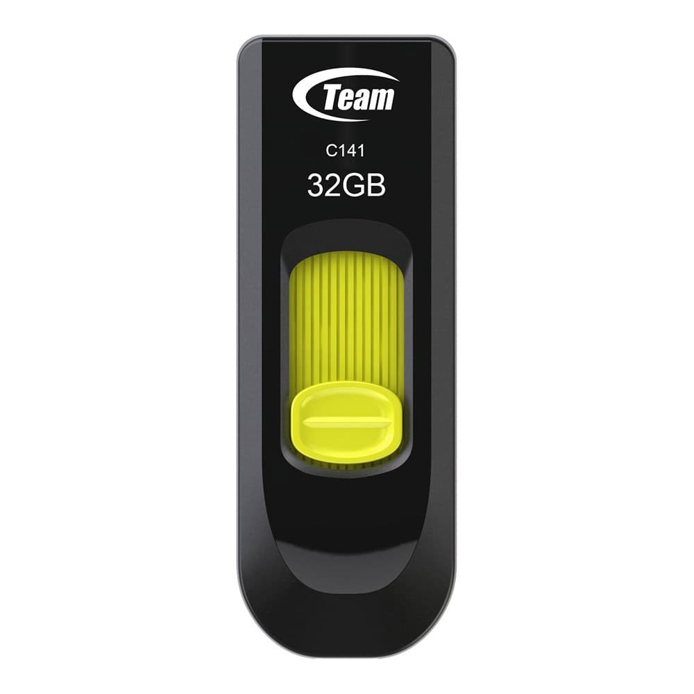 Team Group C141 USB flash drive 32 GB USB Type-A 2.0 Black, Yellow - Image 1