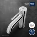 GROHE Essence Single-Lever Basin Mixer Tap with Push-Open Pop-Up Waste Set - Chrome thumbnail 2