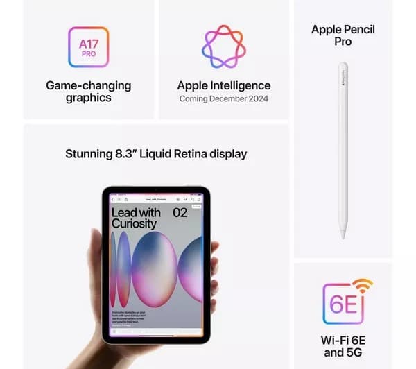 Apple iPad Mini A17 Pro 128GB Blue - Image 7