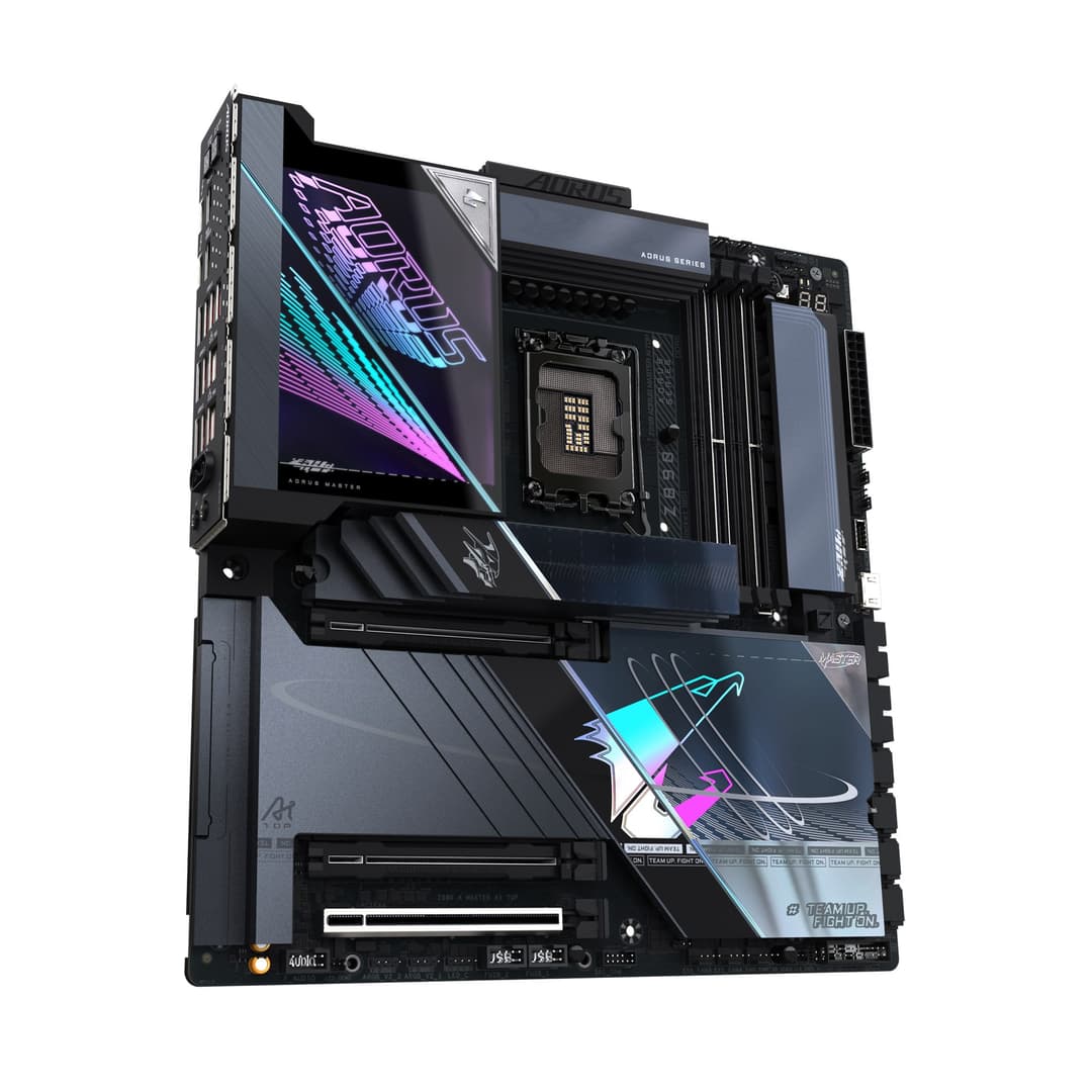 GIGABYTE Z890 AORUS MASTER AI TOP Motherboard - Supports Intel Core Ultra (Series 2) CPUs, 20+1+2 phases VRM, up to 9500MHz DDR5 (OC), PCIe 5.0 M.2, Wi-Fi 7, Thunderbolt 4 - Image 3
