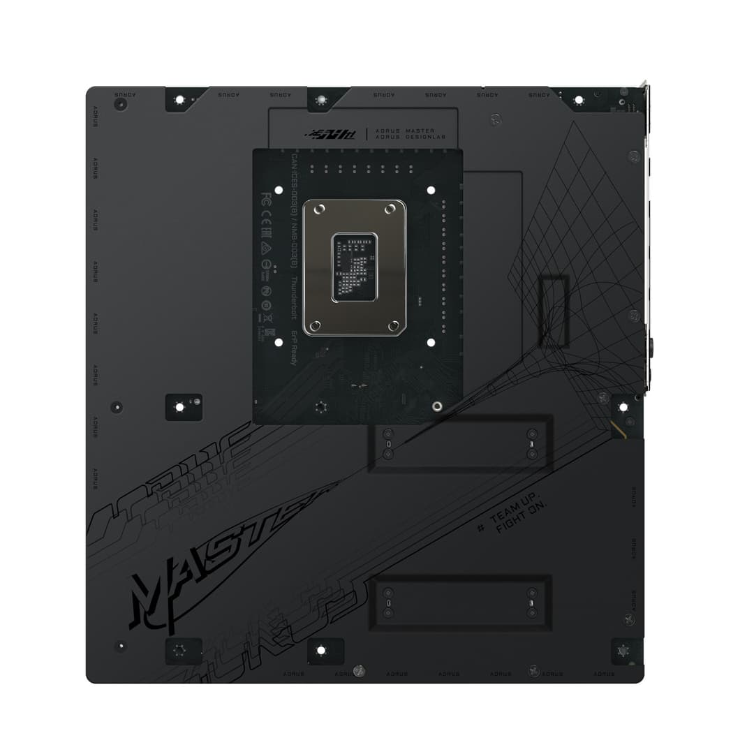 GIGABYTE Z890 AORUS MASTER AI TOP Motherboard - Supports Intel Core Ultra (Series 2) CPUs, 20+1+2 phases VRM, up to 9500MHz DDR5 (OC), PCIe 5.0 M.2, Wi-Fi 7, Thunderbolt 4 - Image 5