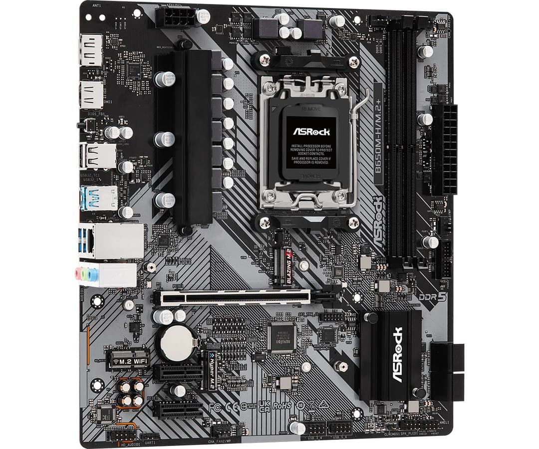 Asrock B650M-H/M.2+ AMD B650 Socket AM5 micro ATX - Image 4