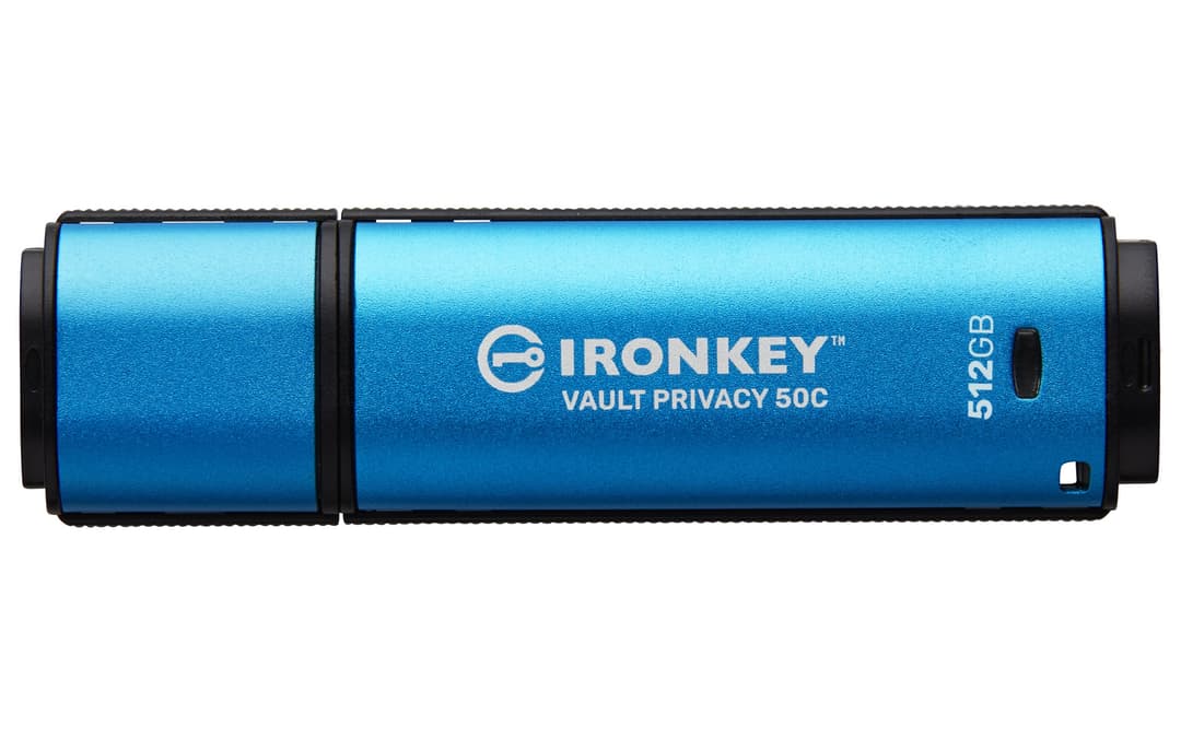 Kingston Technology IronKey 512GB USB-C Vault Privacy 50C AES-256 Encrypted, FIPS 197 - Image 1