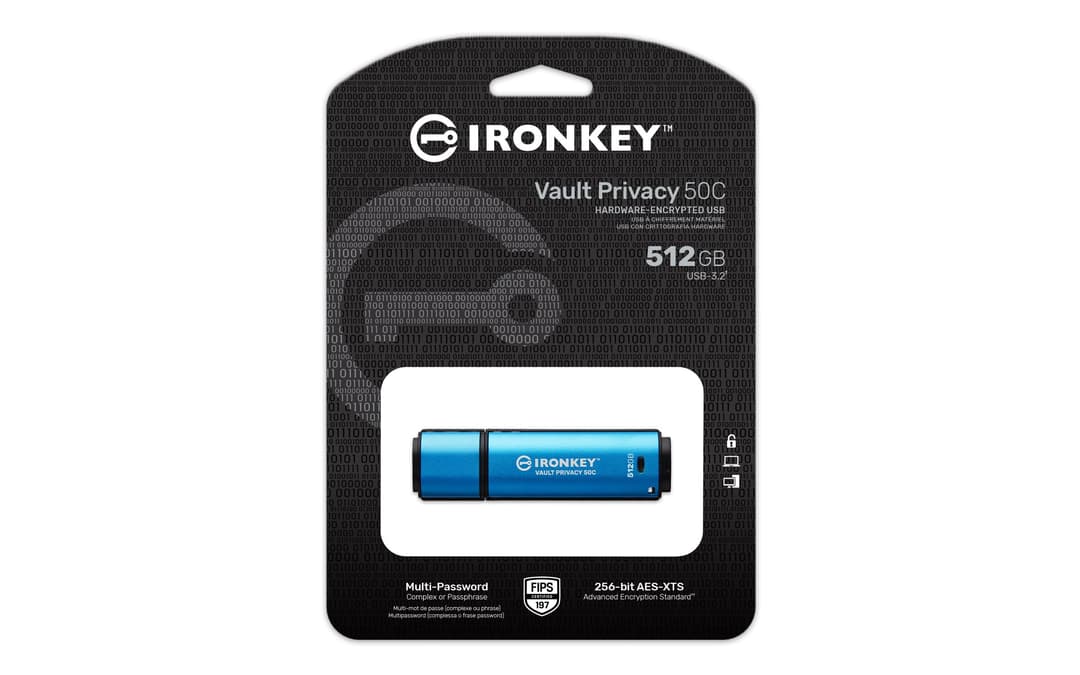 Kingston Technology IronKey 512GB USB-C Vault Privacy 50C AES-256 Encrypted, FIPS 197 - Image 6