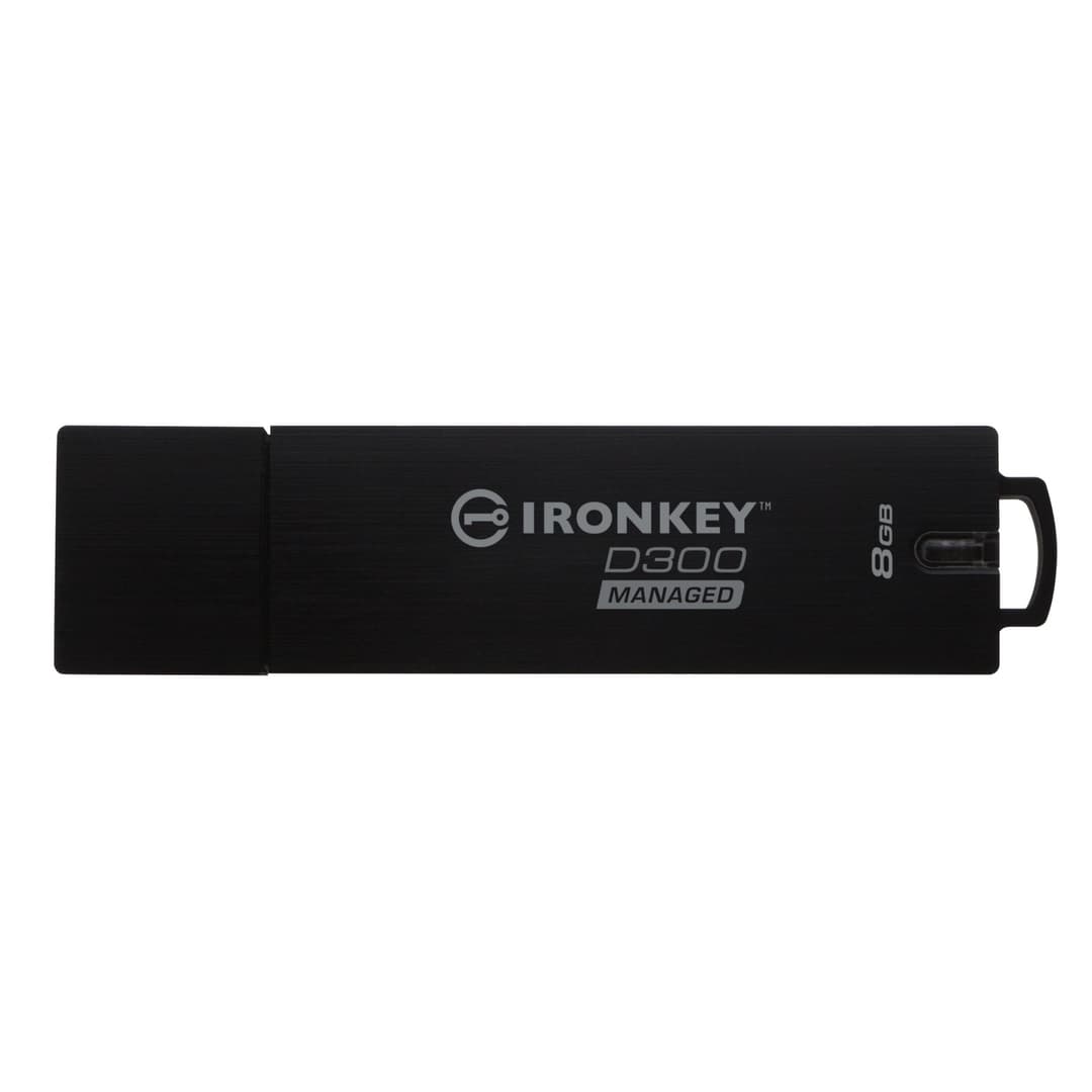 64GB Kingston Ironkey D300SM Encrypted USB 3.0 Flash Drive - Black - Image 1