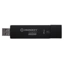 64GB Kingston Ironkey D300SM Encrypted USB 3.0 Flash Drive - Black thumbnail 2