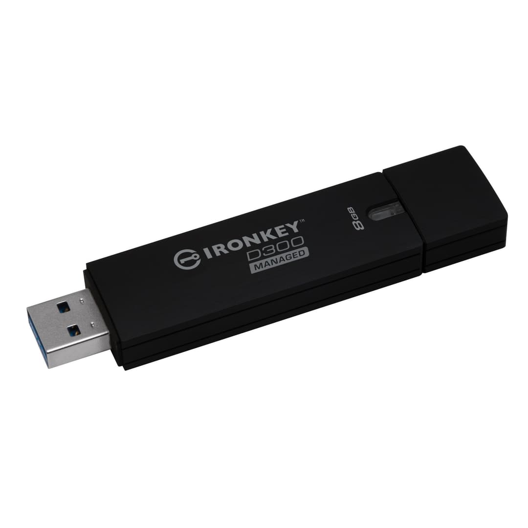 64GB Kingston Ironkey D300SM Encrypted USB 3.0 Flash Drive - Black - Image 3