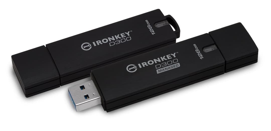 64GB Kingston Ironkey D300SM Encrypted USB 3.0 Flash Drive - Black - Image 4
