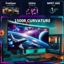 Z-Edge UG34 34" UWQHD 165Hz Gaming Monitor Black thumbnail 2