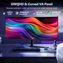 Z-Edge UG34 34" UWQHD 165Hz Gaming Monitor Black thumbnail 4