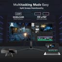 Z-Edge UG34 34" UWQHD 165Hz Gaming Monitor Black thumbnail 5