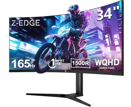 Z-Edge UG34 34" UWQHD 165Hz Gaming Monitor Black - Image 8